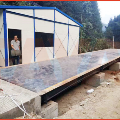 Yangjiang Zhongjing Energy Mine Area Weighbridge Project Construction Case Sharing - December 20, 2018