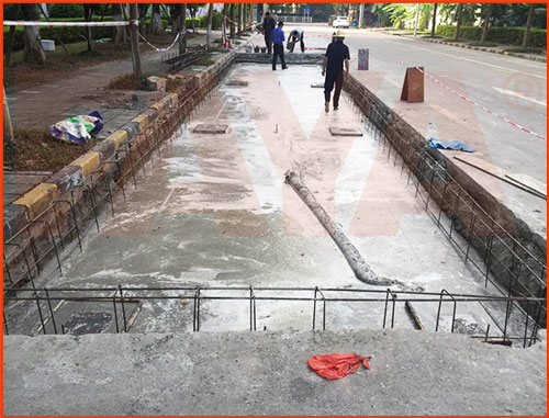 地磅坑基施工完成